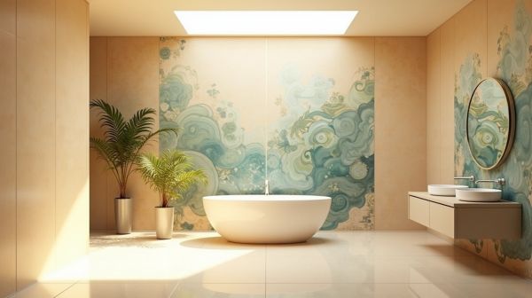 Panneaux muraux : l'art de sublimer votre salle de bain