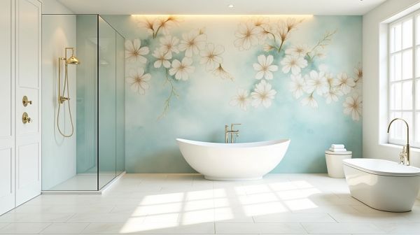 Panneaux muraux : l'art de sublimer votre salle de bain